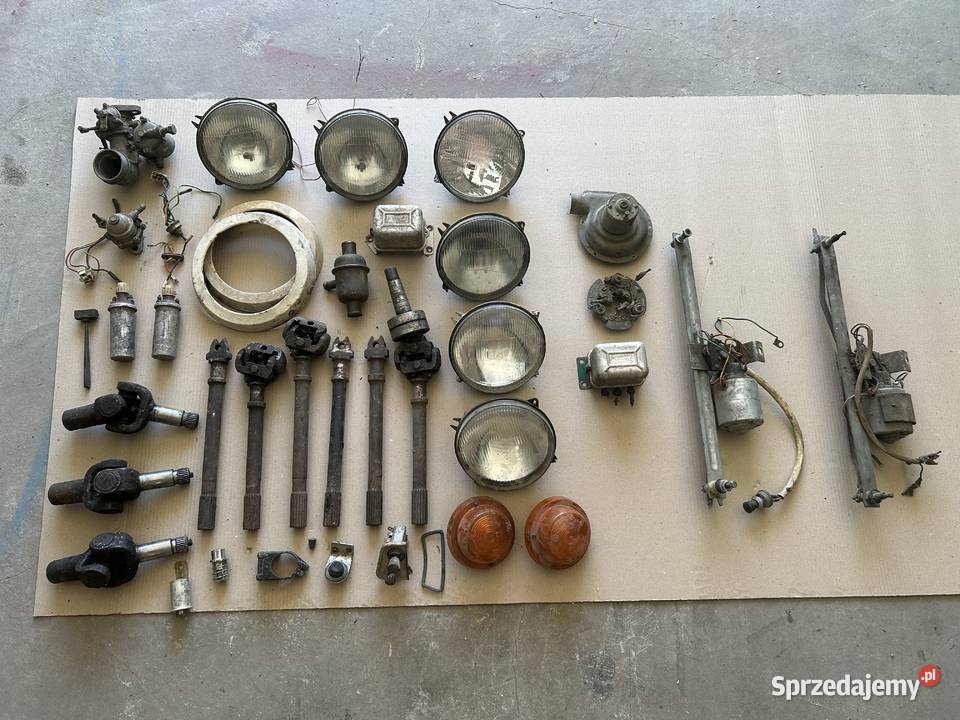 Zestaw różnych części Syrena osobowe Chełm