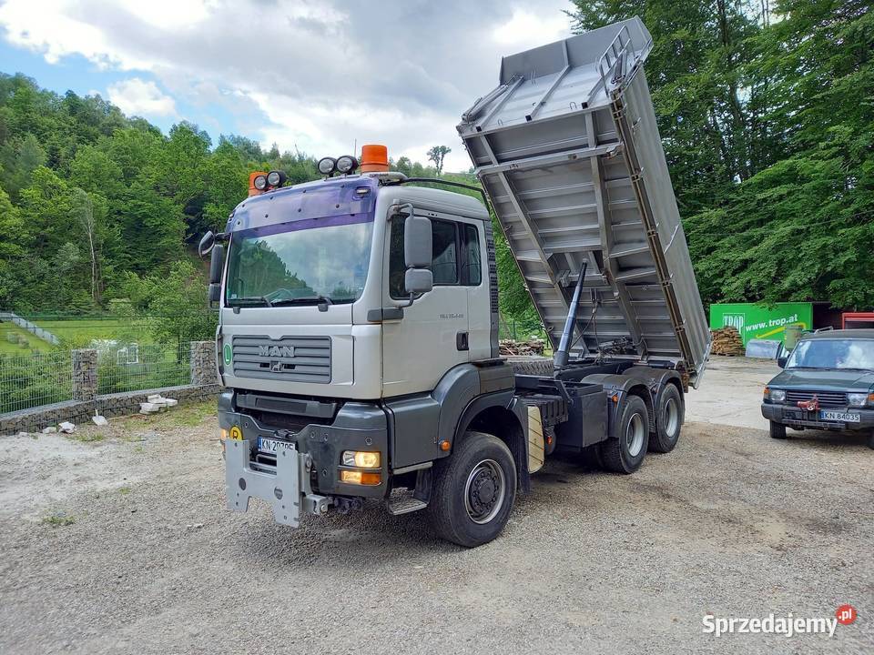 MAN TGA 33440 samochód ciężarowy 6x6 wywrotka Wywrotki małopolskie Nowy Sącz