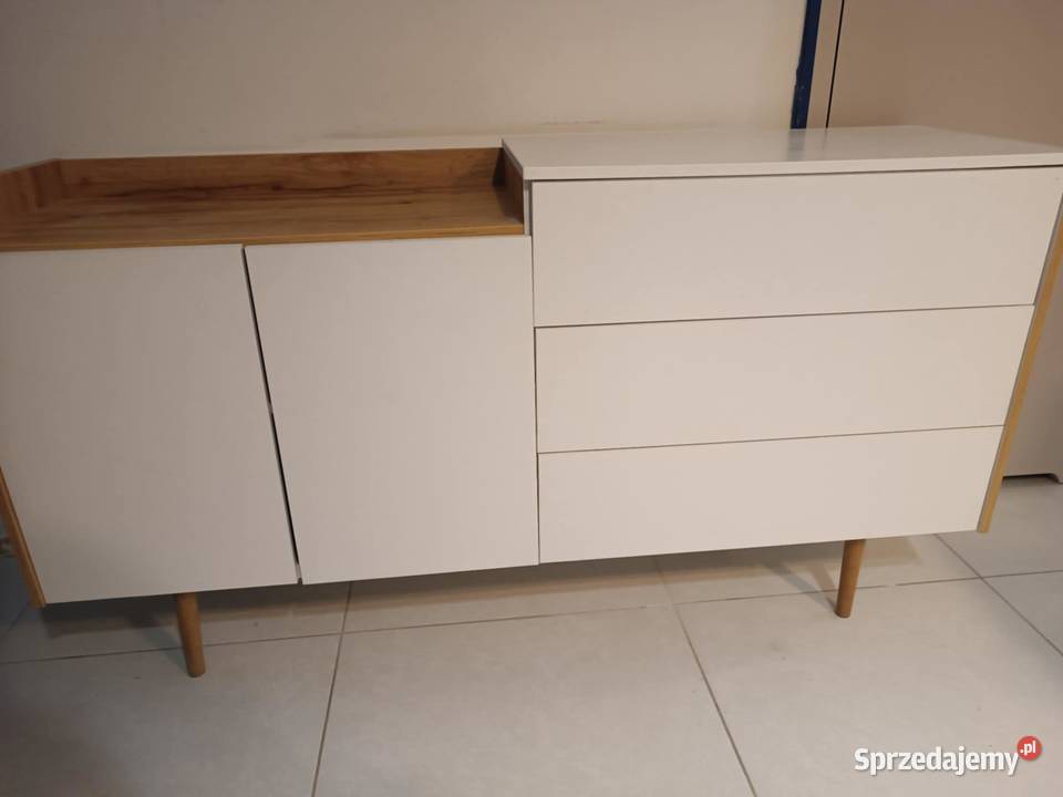 Szafka komoda kredens AARUP biały brąz Kredensy i witryny sprzedam