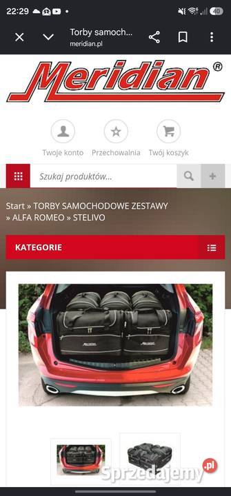 MERIDIAN zestaw toreb ALFA STELVIO Cieszyn sprzedam