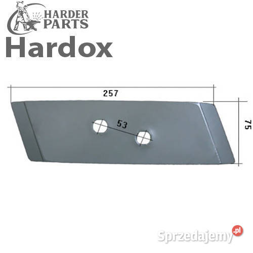 Dłuto 100hektarów HARDOX 622181L części do pługa Suwałki