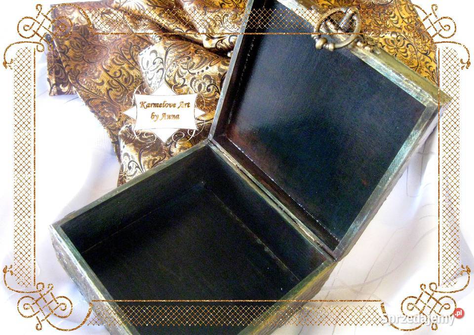 Szkatułka na biżuterię rękodzieło Warszawa sprzedam