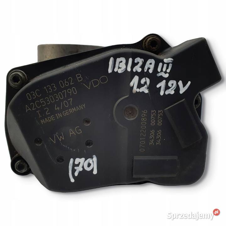 PRZEPUSTNICA Seat Ibiza III 14 16V 03C133062B osobowe Motoryzacja Chełm