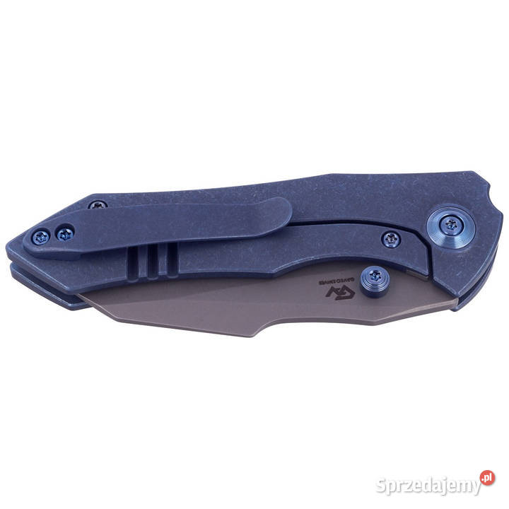 Nóż składany WE Knife HighFin Blue Titanium Gray Warszawa