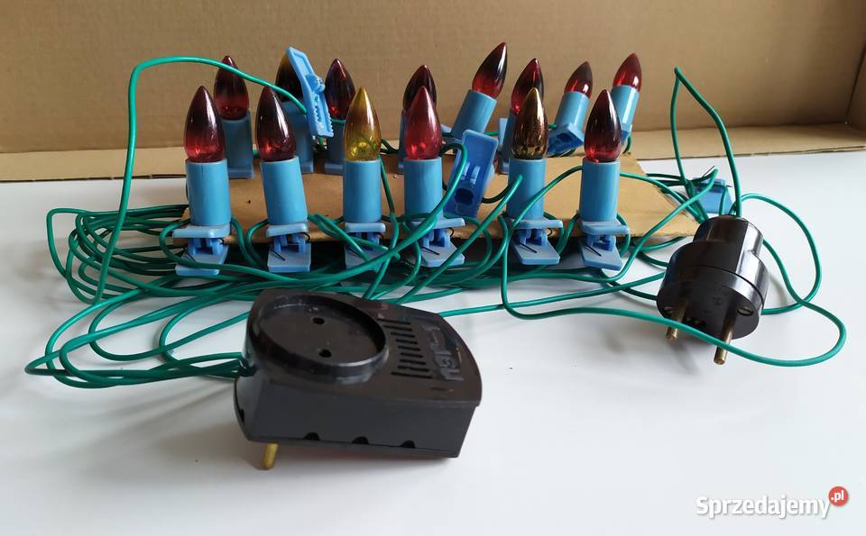 LAMPKI CHOINKOWE VINTAGE PRL Łódź