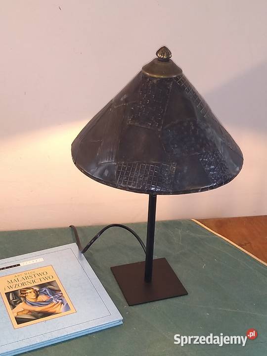 Lampa mosiężna Patchwork dolnośląskie Bogdanów