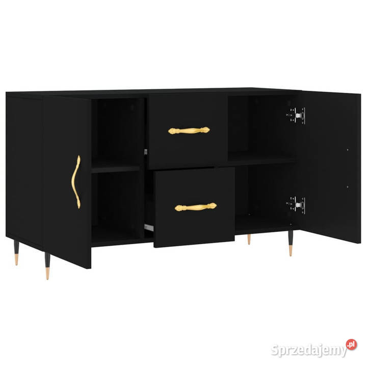 Komoda czarna 100x36x60 materiał drewnopochodny Warszawa