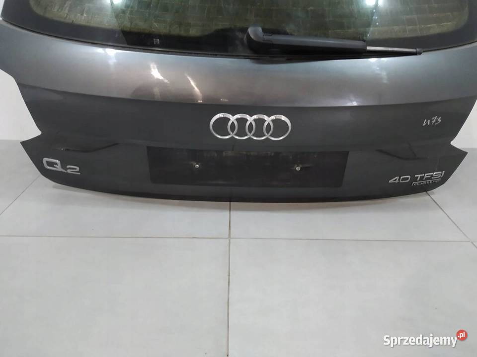 KLAPA TYŁ SZYBA SZARA Audi Q2 I 2016