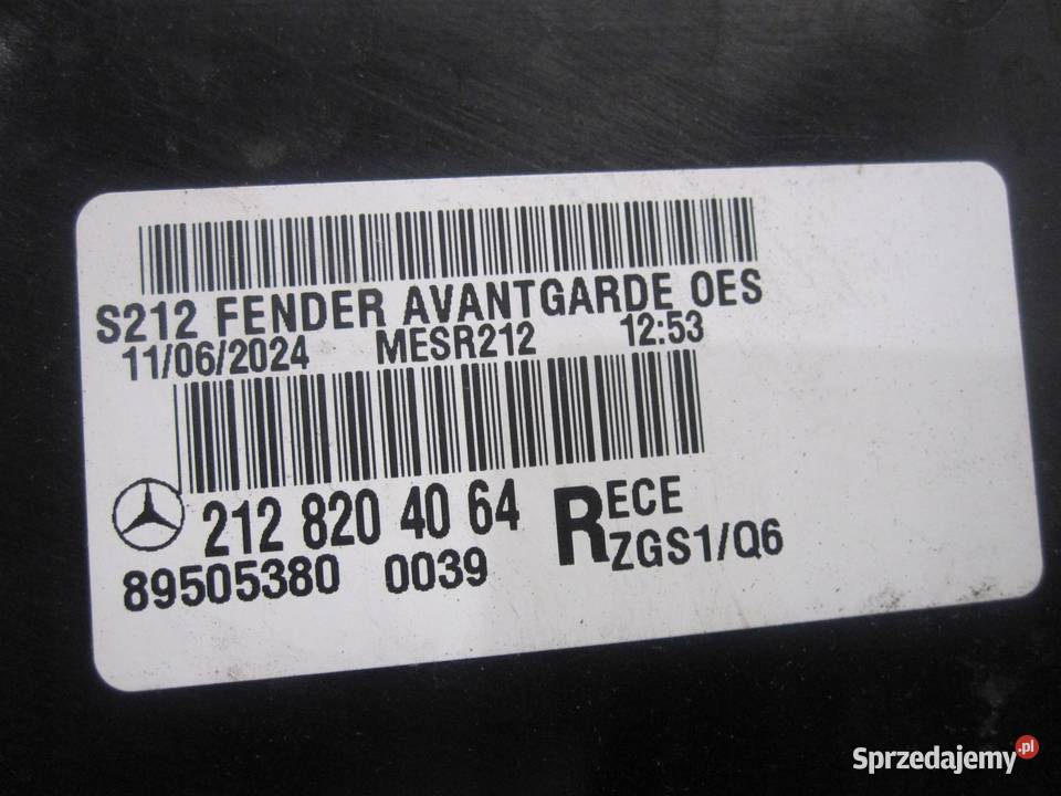 MERCEDES E IV W212 12r lampa prawa tył LED