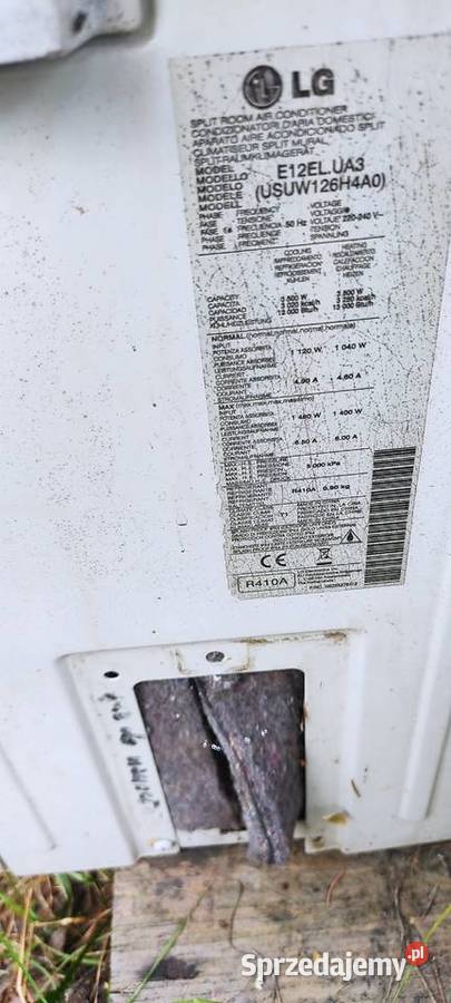 klimatyzacja TANIO GREE lg 38kW na części mazowieckie Nasielsk