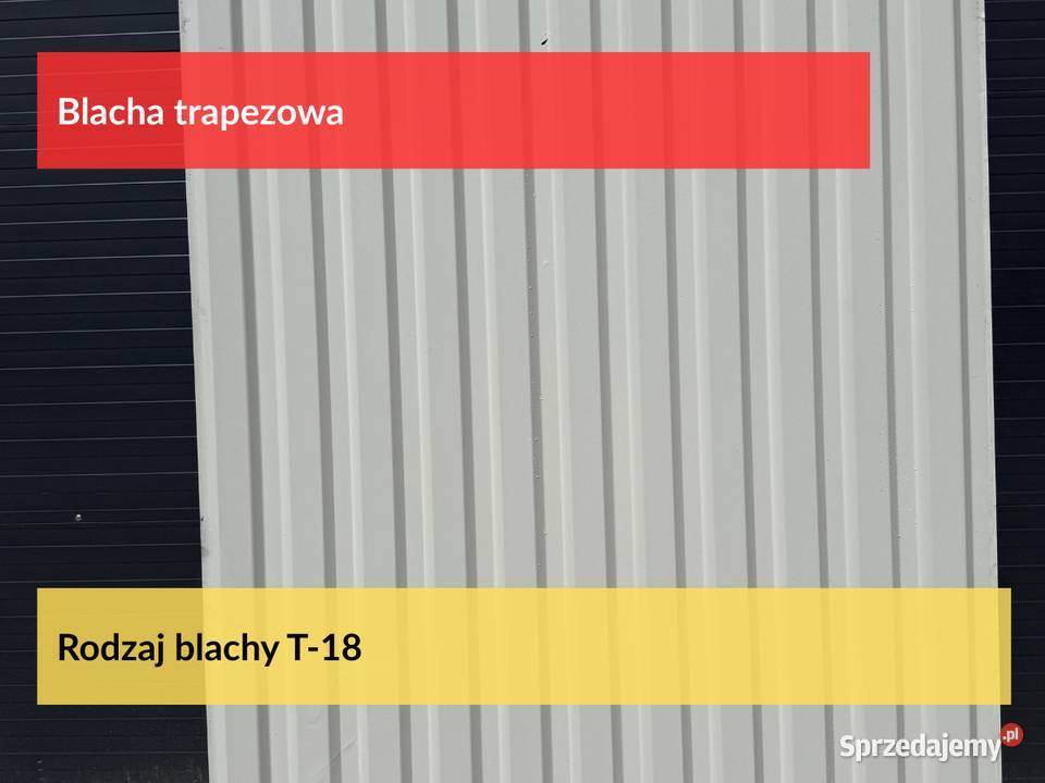Blacha Trapezowa T18 2 gat w kolorze 7016 Grafit Dachy i rynny Puszczykowo
