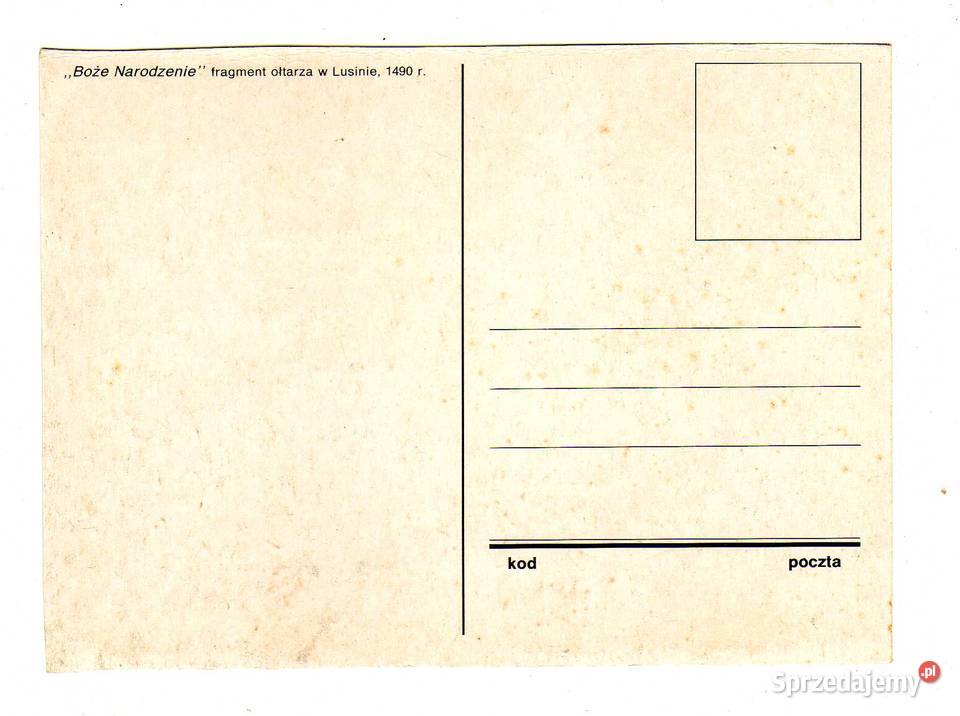 LUSINA FRAGMENT OŁTARZA POCZTÓWKA Krynki sprzedam