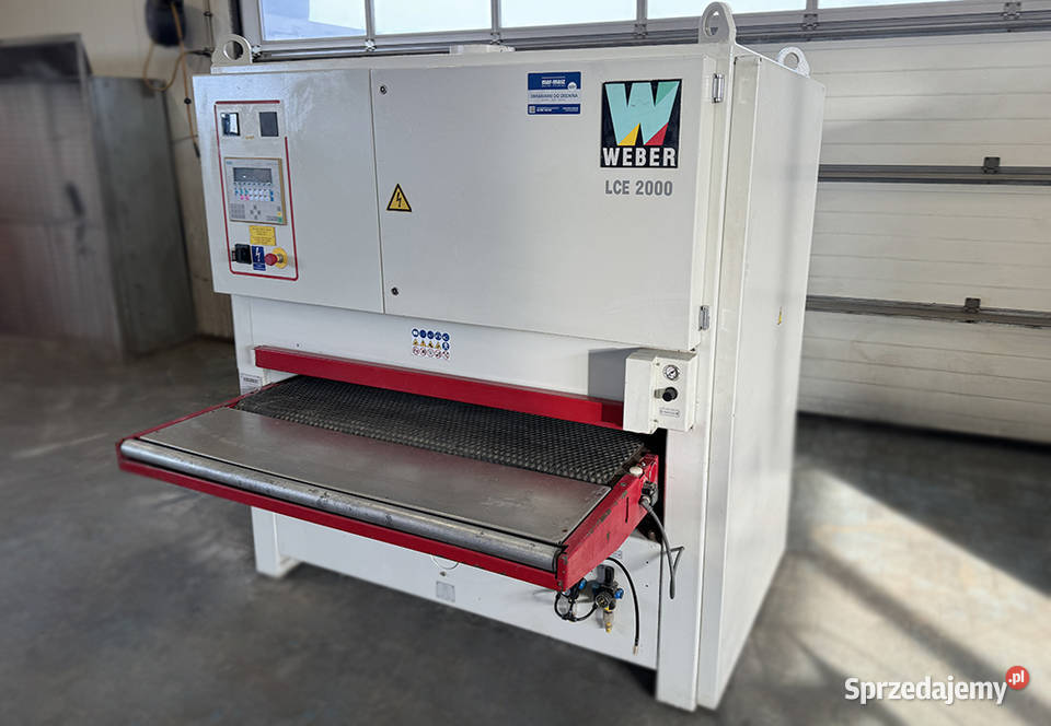 Szlifierka szerokotaśmowa WEBER LCE 2000 DP1350 Sierakowska Huta