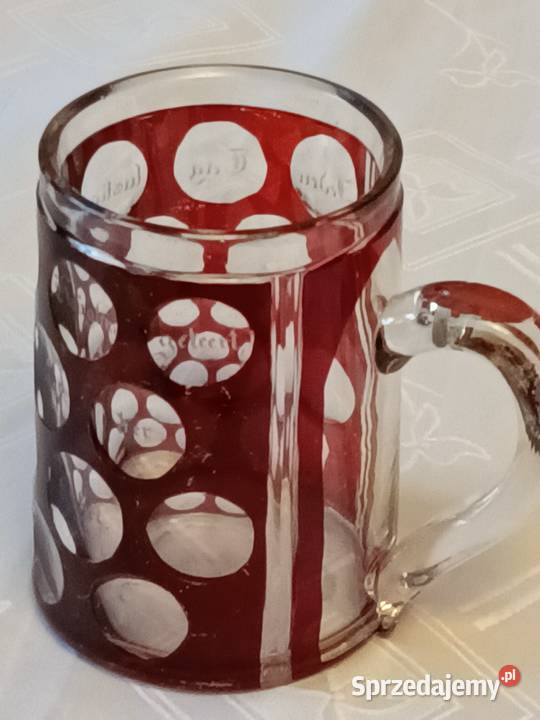 Pięknie oszlifowane stary kufel śląskie Gliwice