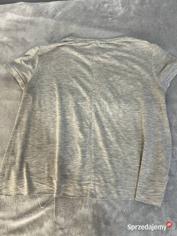 Szara bluzka koszulka tshirt z krótkim rękawem Jasło