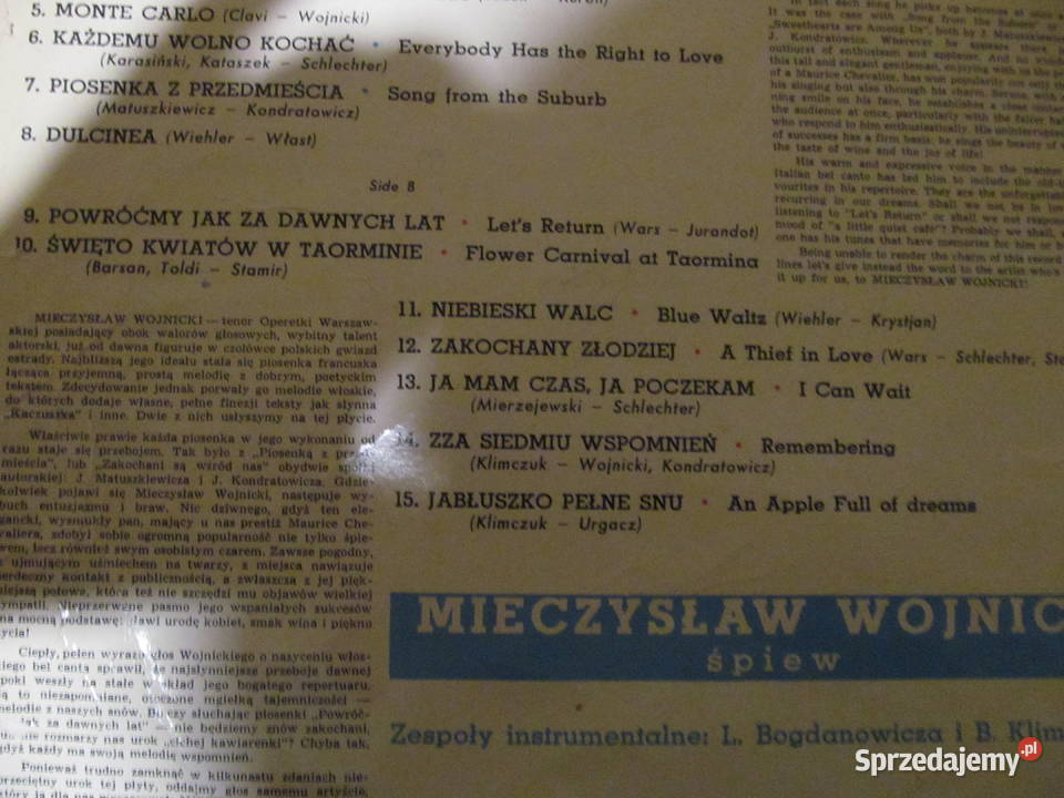 Płyty winylowezestaw 41 Wojnicki Grunwald Sopot Lublin