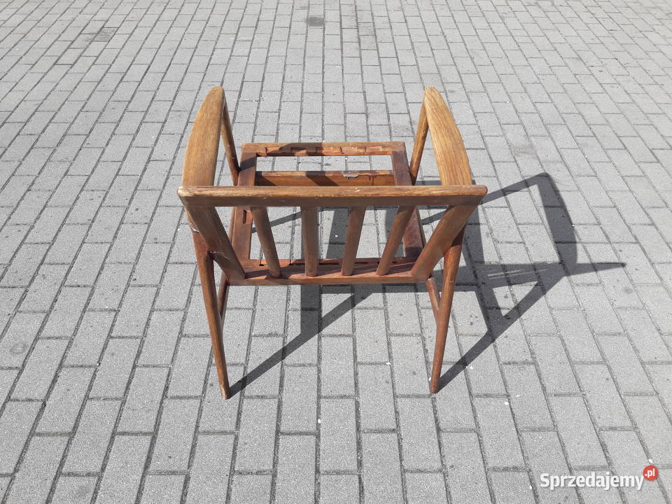 Fotel PRL Stefan jesion dąb design skandynawski pomorskie