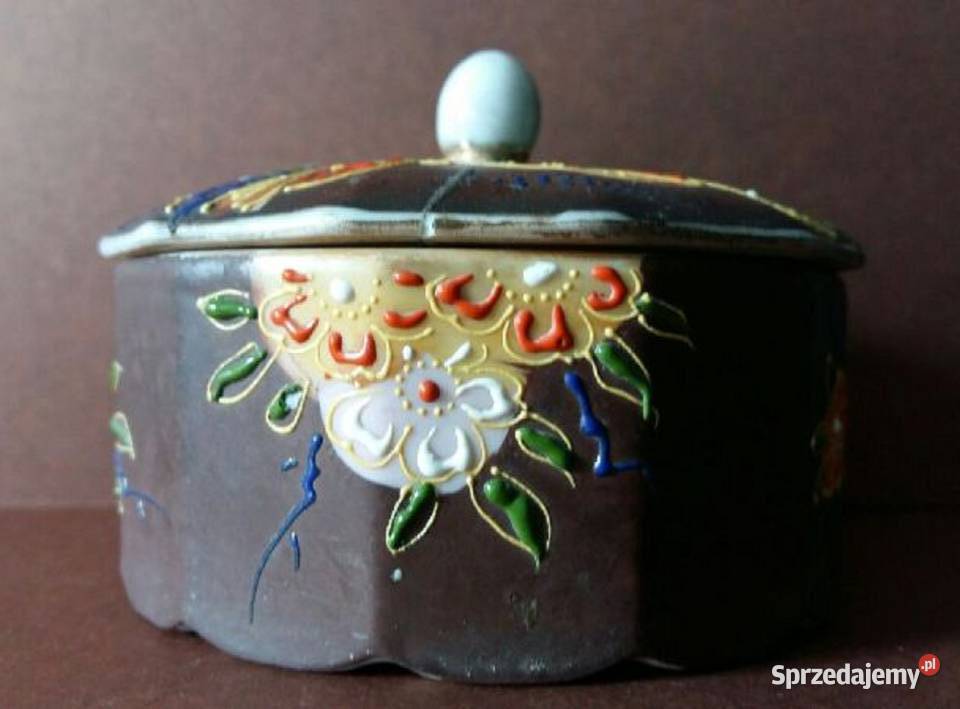Antyk Pudełko na Biżuterię Satsuma Okres Meiji Antyki Gdańsk