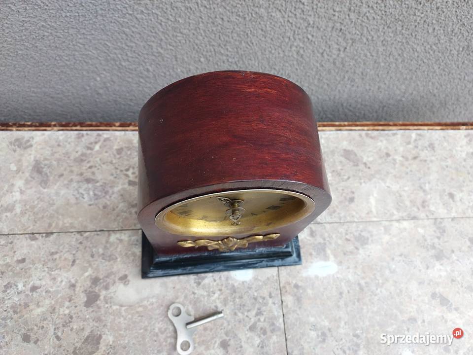 114 Stary zegar stołowy Lauffer chodzik Tczew