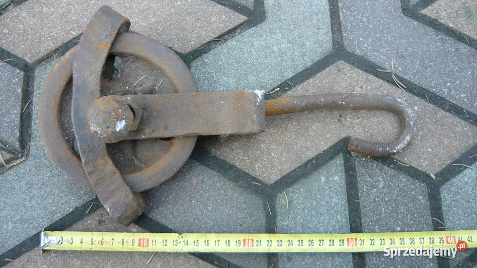 Zblocze hakowe bloczek krążek budowlany linowy Sokółka