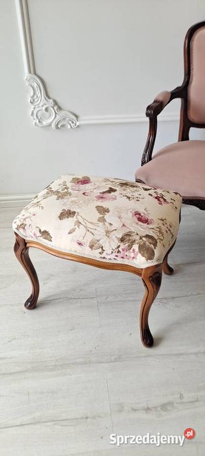 Stylowa pufa podnóżek stołek taboret angielska Szczecin