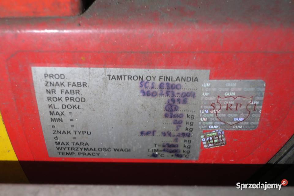 Waga hakowa TAMTRON SCS6300 Reszel