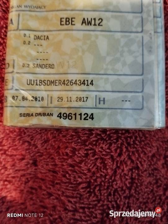 Dacia Sandero łódzkie sprzedam