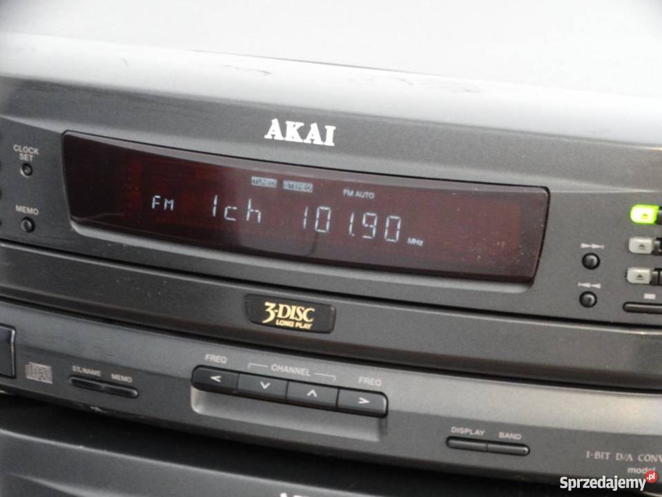 Wieża Akai AX590 kol i pil mocna WYSYŁKA Jasło