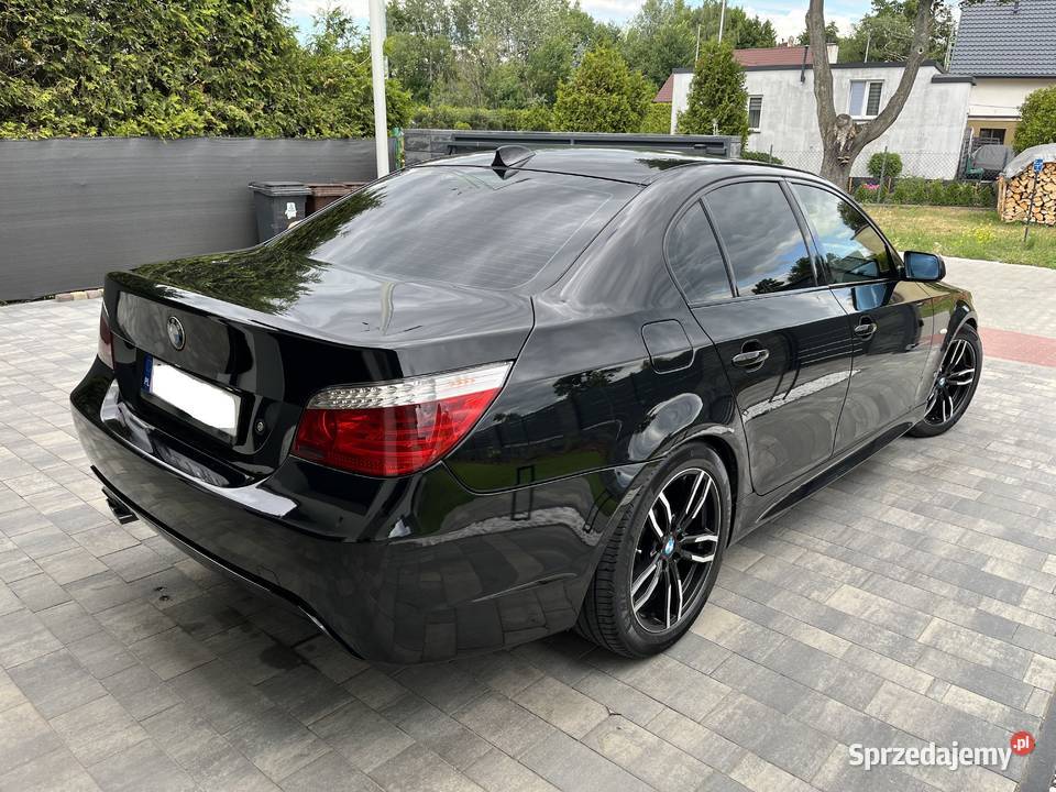 BMW E60 525D Mpakiet Czarna Sedan Manual Toruń sprzedam