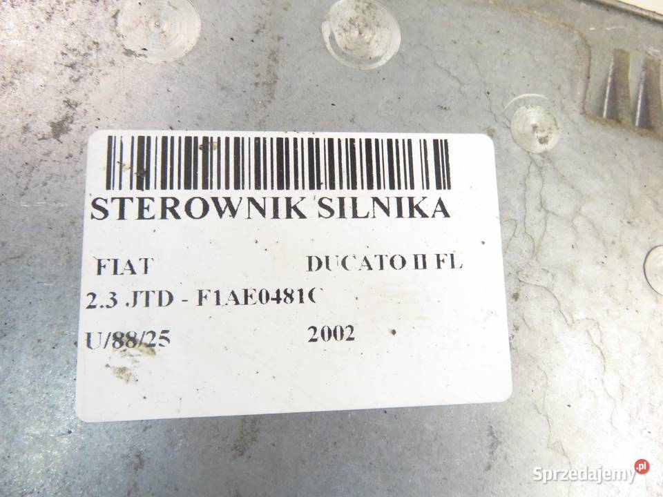 STEROWNIK FIAT DUCATO II FL 23 JTD F1AE0481C osobowe