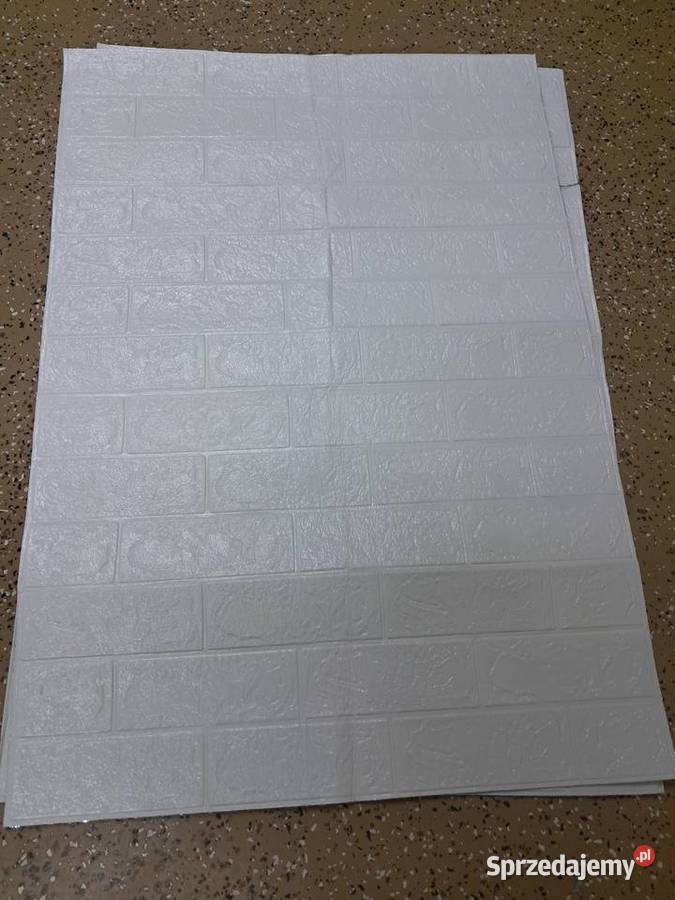 8 nowych białych samoprzylepnych paneli 3D wzór Sandomierz