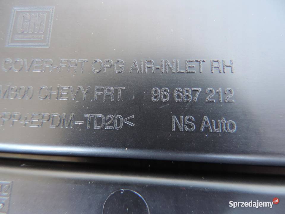 CHEVROLET SPARK M300 PRAWA KRATKA ZDERZAKA NOWA sprzedam