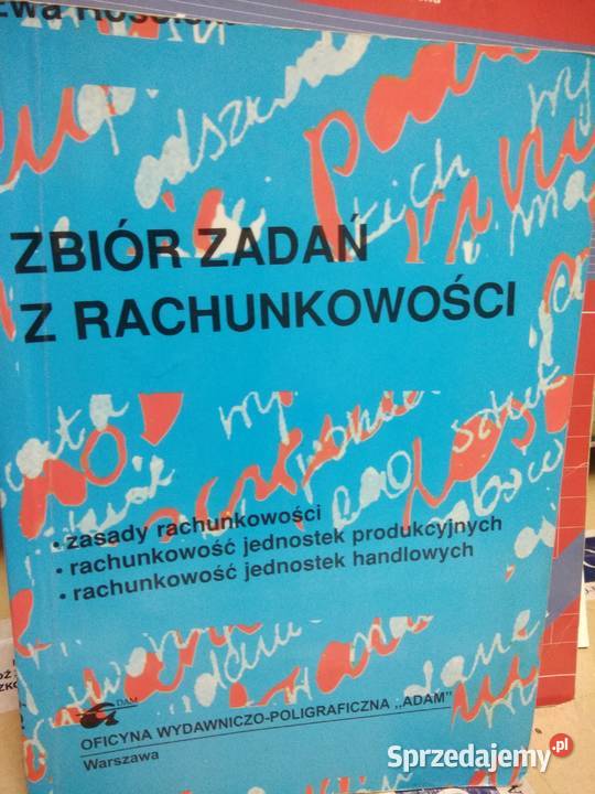 Zbiór zadań z rachunkowości podręczniki używane Warszawa