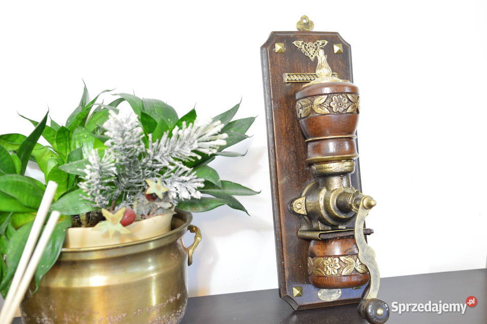 drewniany MŁYNEK wiszący do kawy bstary Jastrzębie-Zdrój