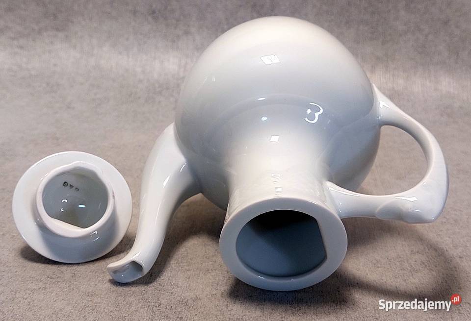 Royal Copenhagen Dzbanek Piękna Biała porcelana Luboń