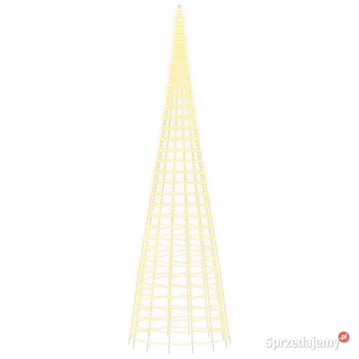 vidaXL Choinka LED na maszcie 3000 LED Ciepła Warszawa