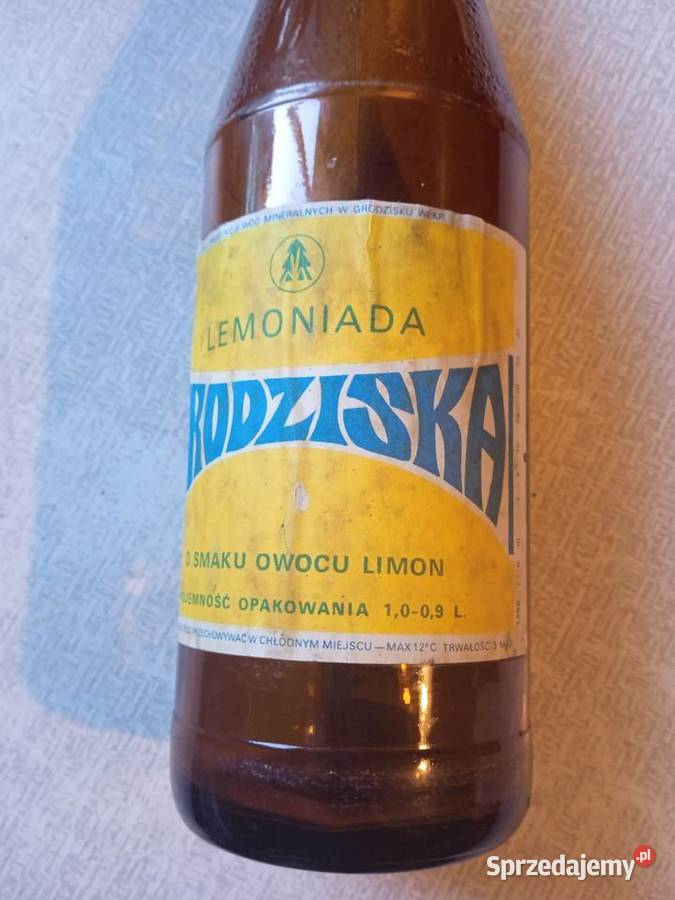 Kultowa pamiątka PRL butelka wody Grodziska Koźminek