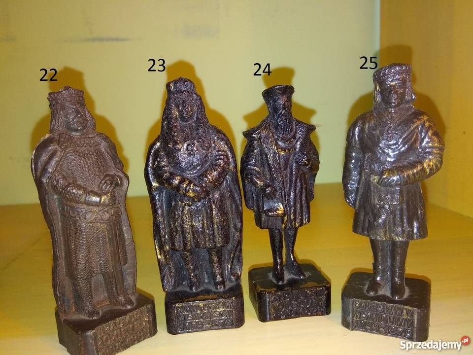 Poczet Królów Polskich figurki PRL retro 1976 Militaria