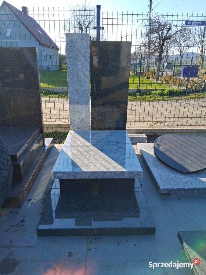 Nagrobek urnowy 120 x 60 Wiscont white Wrocław Strzegom