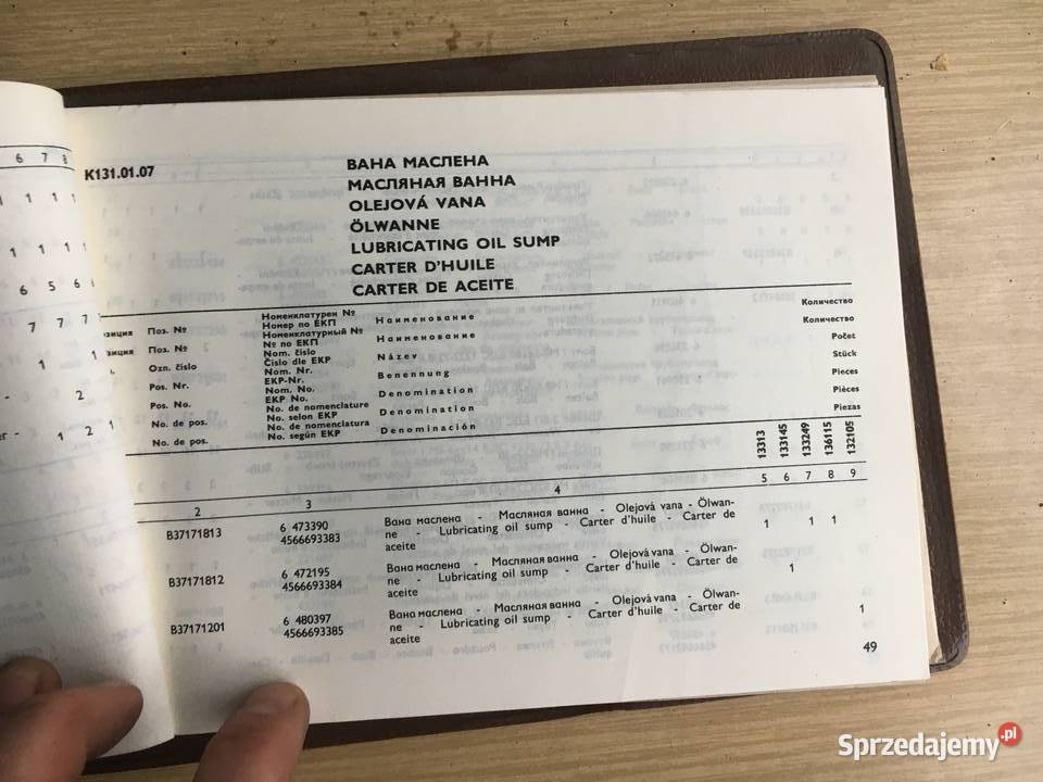 D2500K Katalog części silnika diesla Balkancar Łęczyca sprzedam