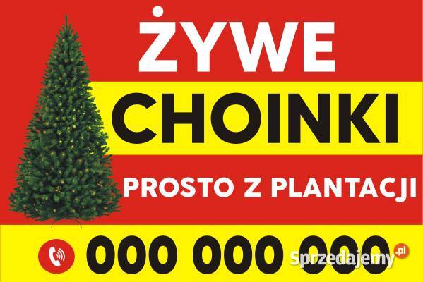 BANER SPRZEDAŻ CHOINEK SPRZEDAM CHOINKI wzory Pozostałe mazowieckie Warszawa
