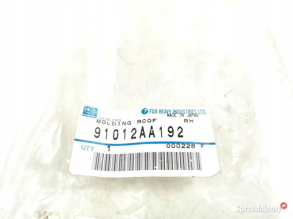LISTWA DACHOWA DACHU PRAWA SUBARU LEGACY 9194 lubelskie