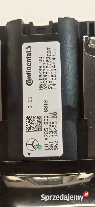MERCEDES W205 PANEL KONTROLER IDRIVE A2059006816 sprzedam