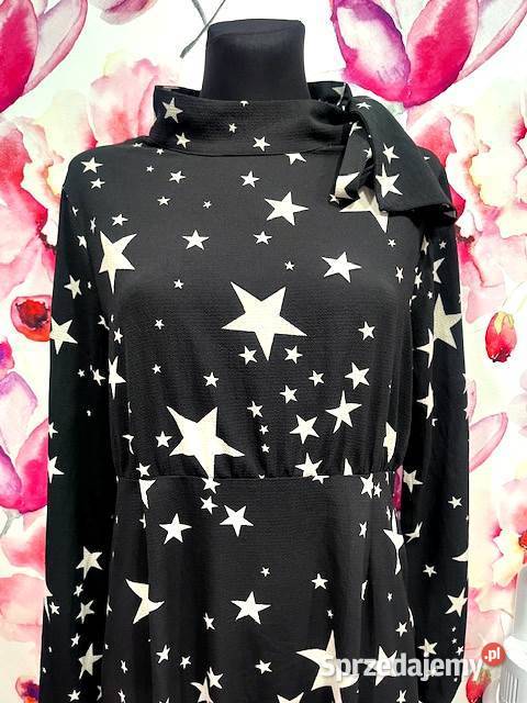 boohoo sukienka modny wzór gwiazdy gwiazdki 3840 Choszczno
