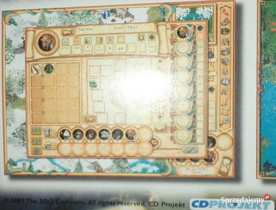 game poster Heroes of might and magic IV 4 2001 Komputerowe PC Rzeszów