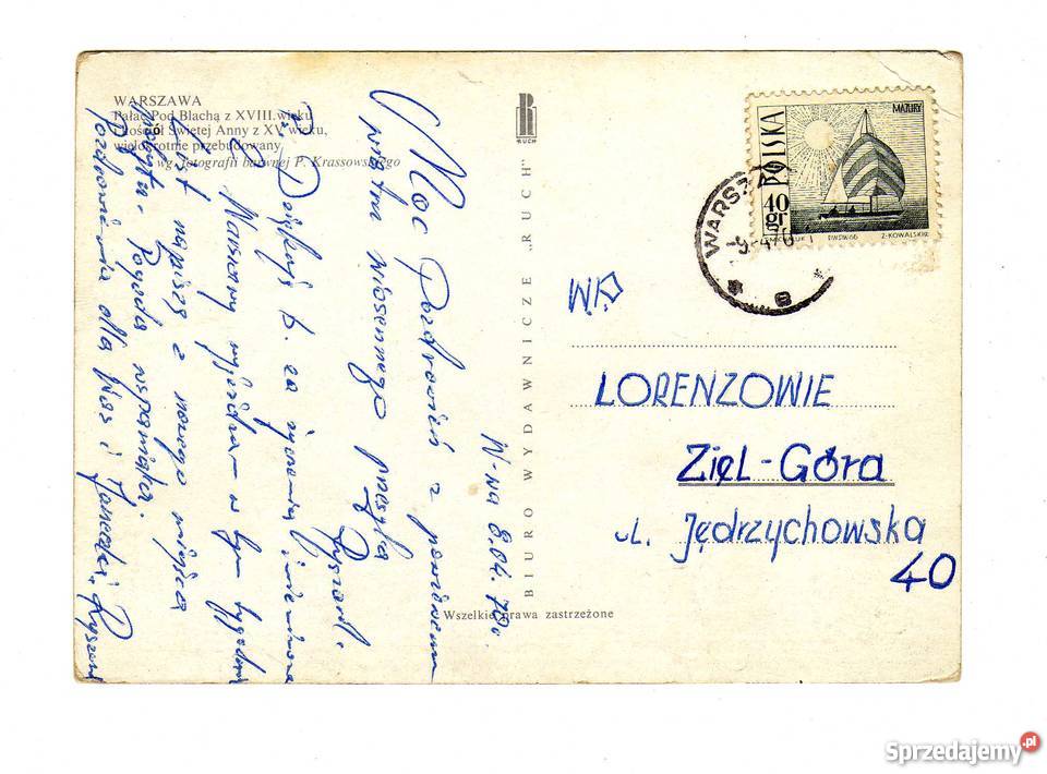 WARSZAWA PAŁAC POD BLACHĄ POCZTÓWKA Krynki