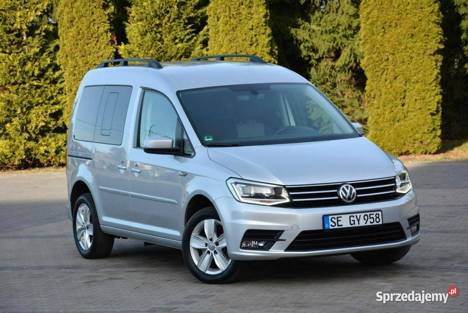 Volkswagen Caddy DSG Ledy Radar ACC Kamera HAK czujnik deszczu Ostrów Mazowiecka