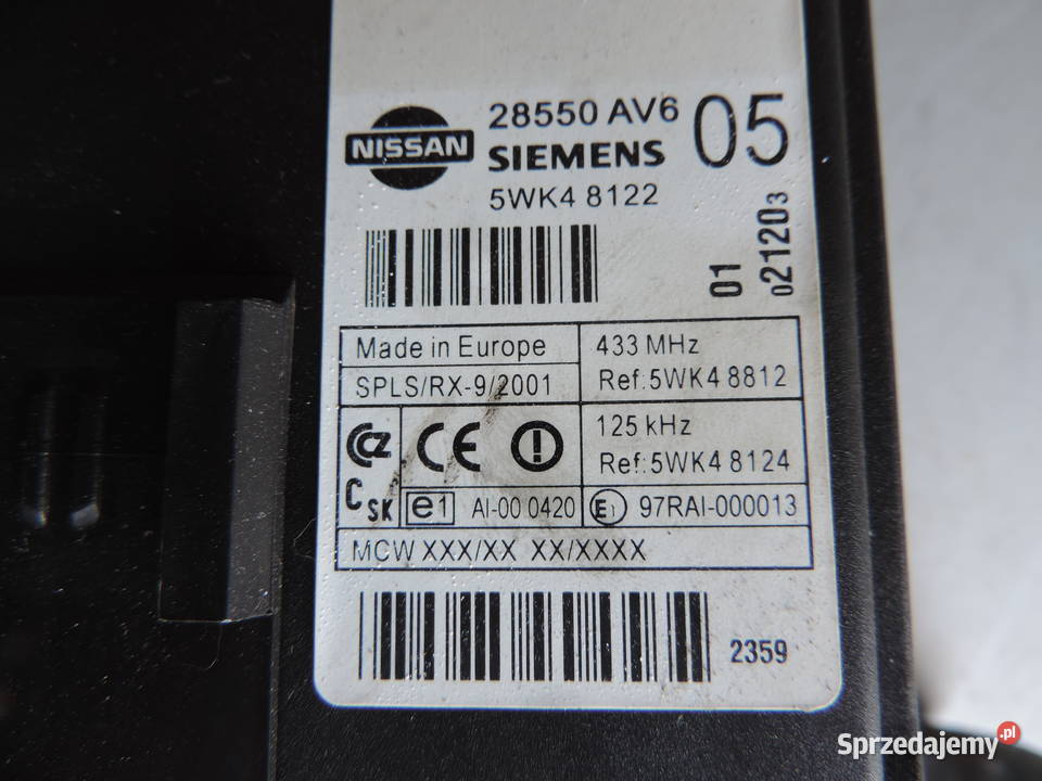 MODUŁ KOMFORTU NISSAN PRIMERA P12 28550AV6 sprzedam
