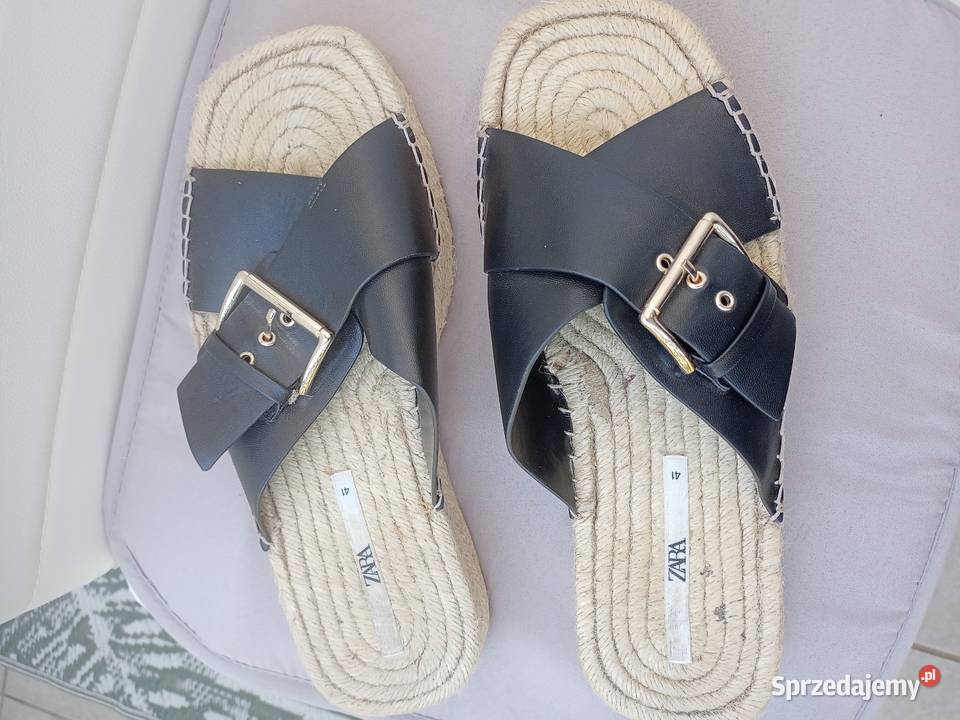 Klapki espadryle Zara damskie Zara Moda i Styl wielkopolskie Poznań