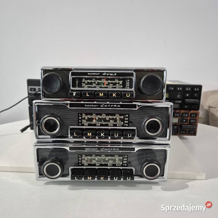 Kolekcja radii Mercedes Becker Europa Avus z lat Car audio Koszalin
